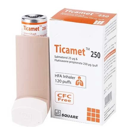 Ticamet 250 HFA Refill 120 puffs - https://demo.bangladeshiit.com