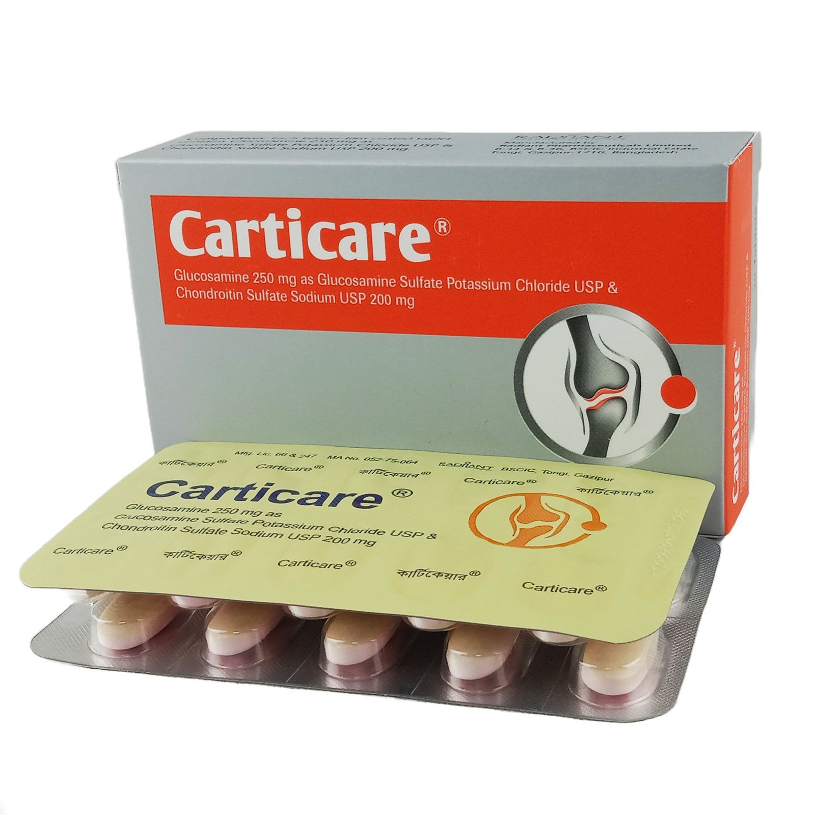 Carticare Fc tab 250 mg/200mg - https://demo.bangladeshiit.com