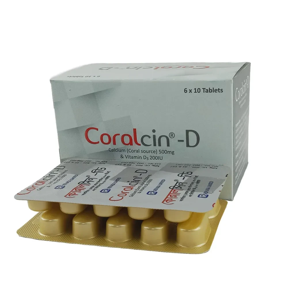 Coralcin D TAB - https://demo.bangladeshiit.com