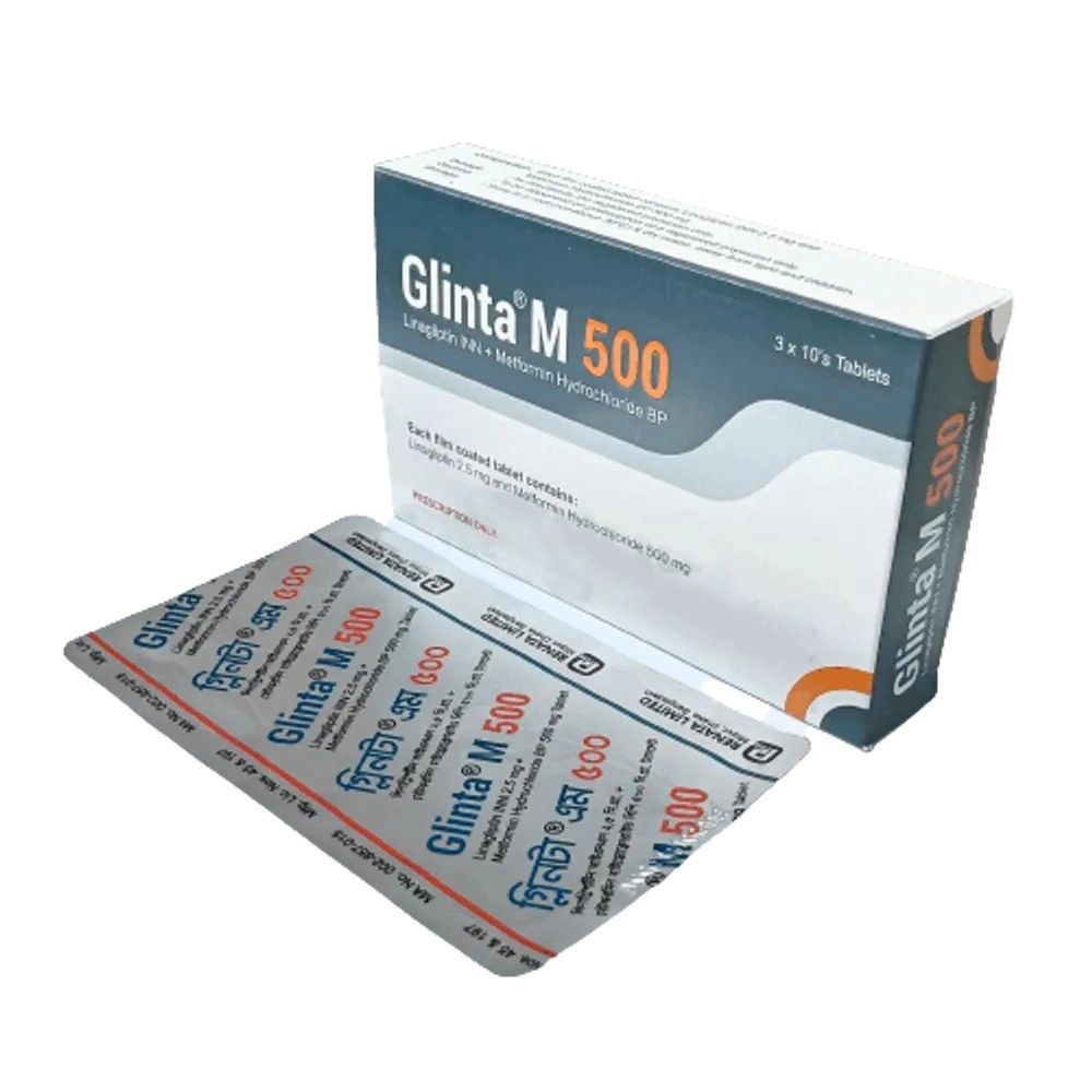 Glinta-M 500mg TAB 108 - https://demo.bangladeshiit.com