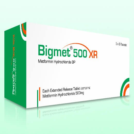 Bigmet XR 500mg TAB - https://demo.bangladeshiit.com