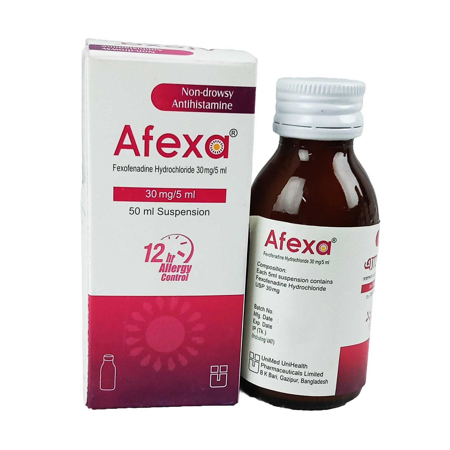 Afexa 30mg/5ml suspension - https://demo.bangladeshiit.com