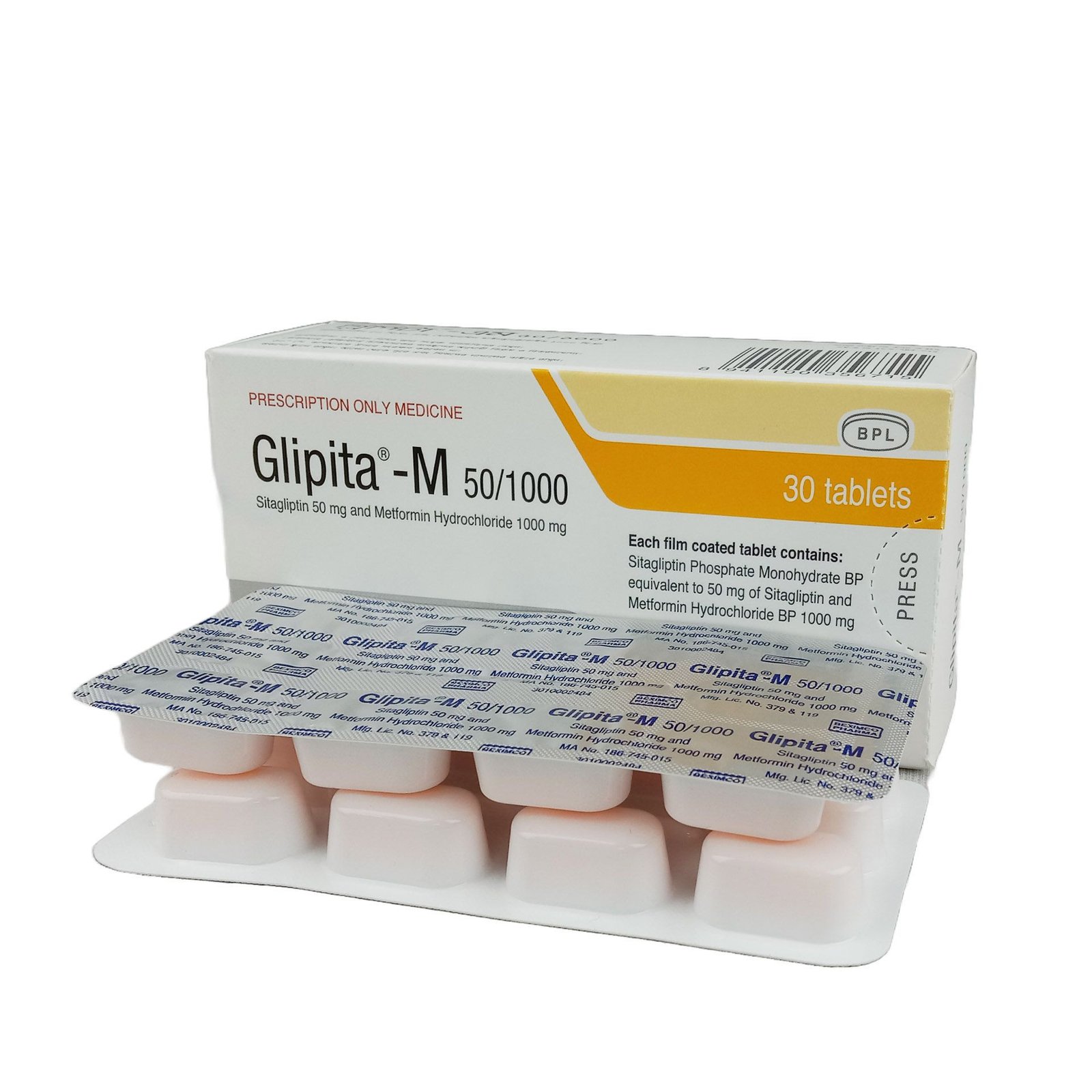 Glipita M 50/1000 tab - https://demo.bangladeshiit.com