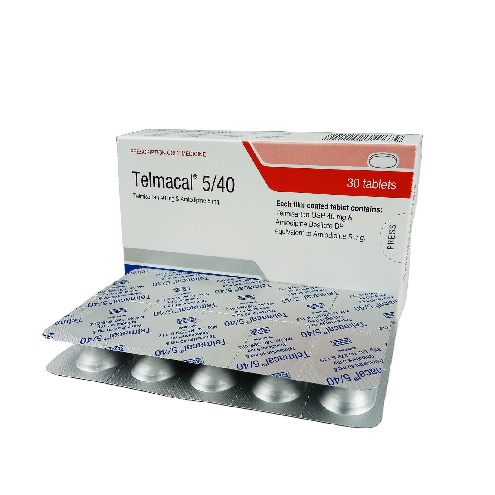 Telmacal 5/40 tab - https://demo.bangladeshiit.com