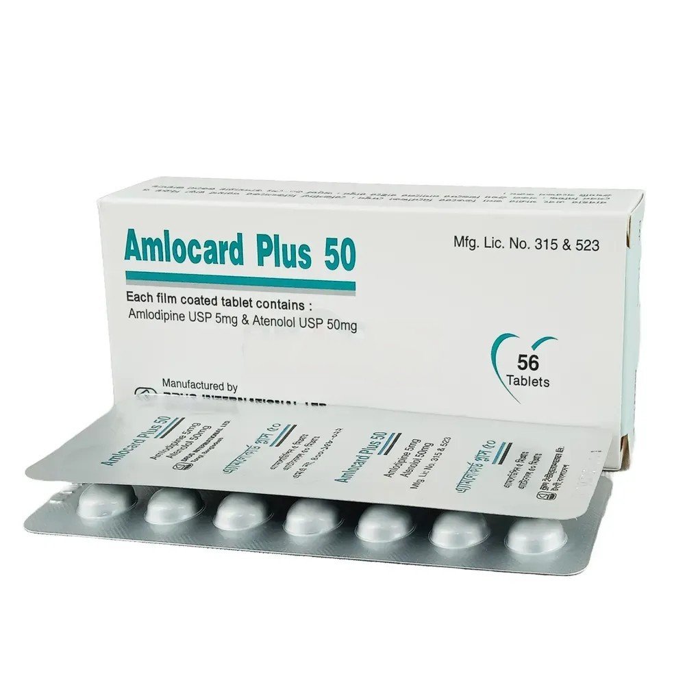 Amlocard plus 50 tab - https://demo.bangladeshiit.com