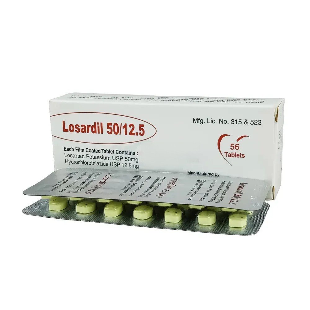Losardil 50/12.5 tab - https://demo.bangladeshiit.com