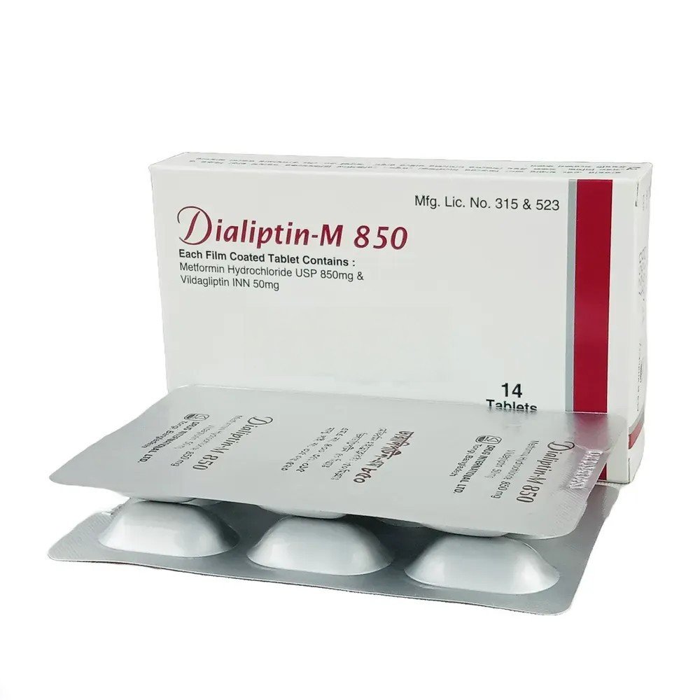 Dialiptin M 850mg tab - https://demo.bangladeshiit.com