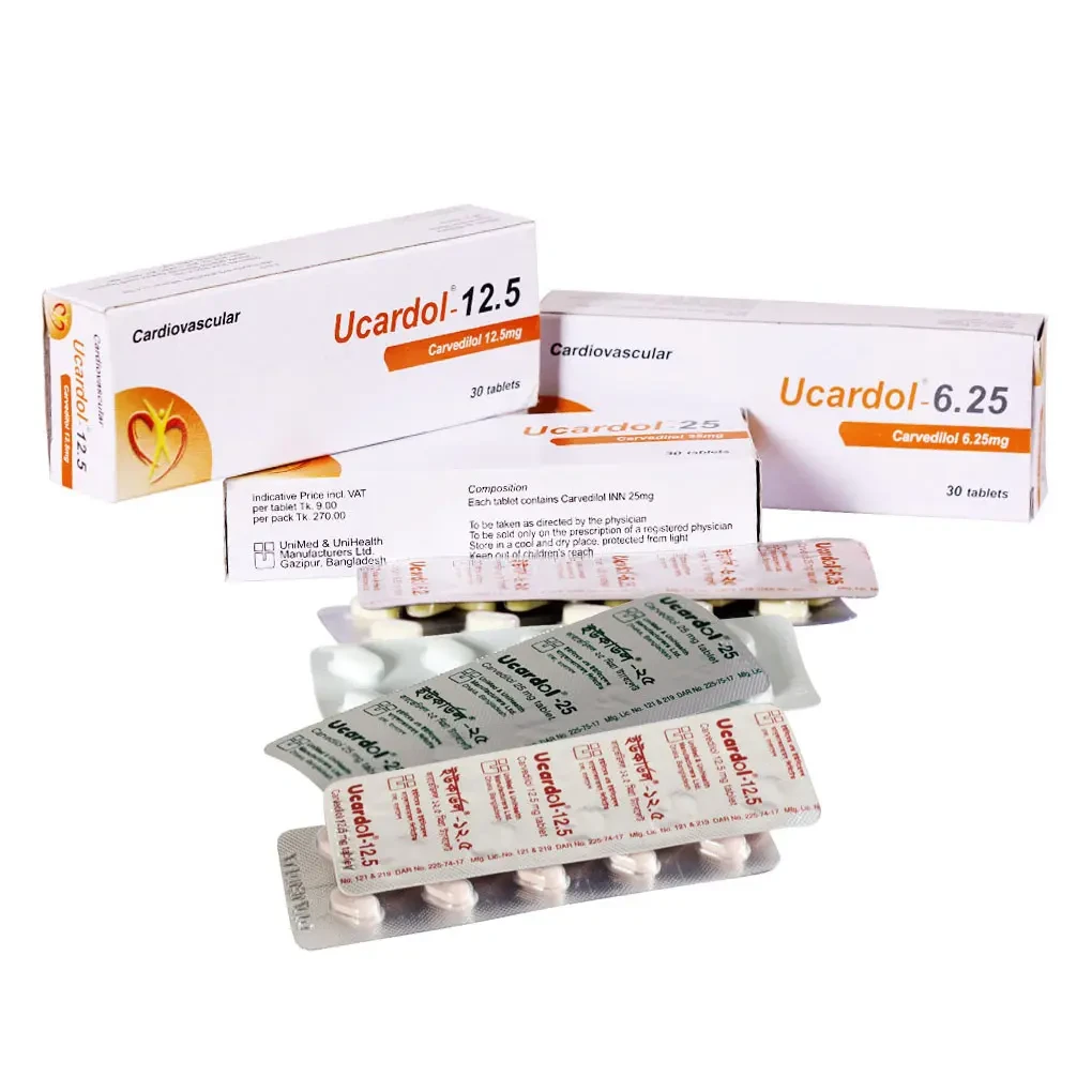 Ucardol-25 TAB - https://demo.bangladeshiit.com