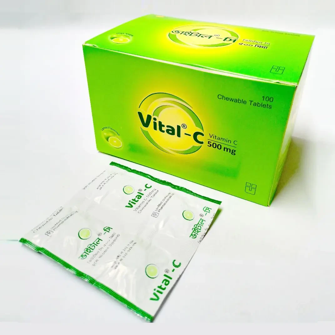 Vital-c 500mg chewable TAB - https://demo.bangladeshiit.com