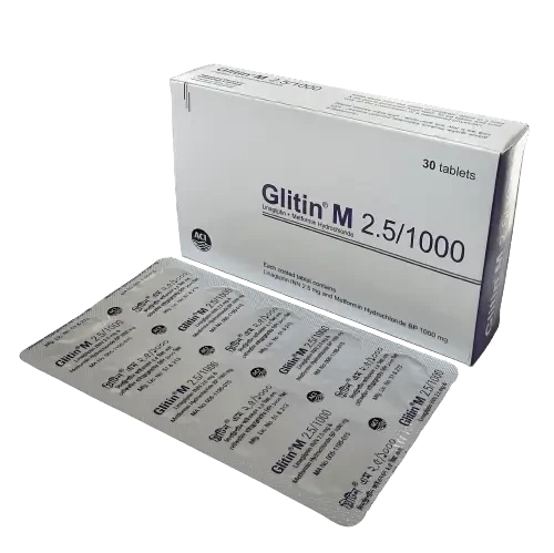 Glitin M 2.5/1000 tab - https://demo.bangladeshiit.com