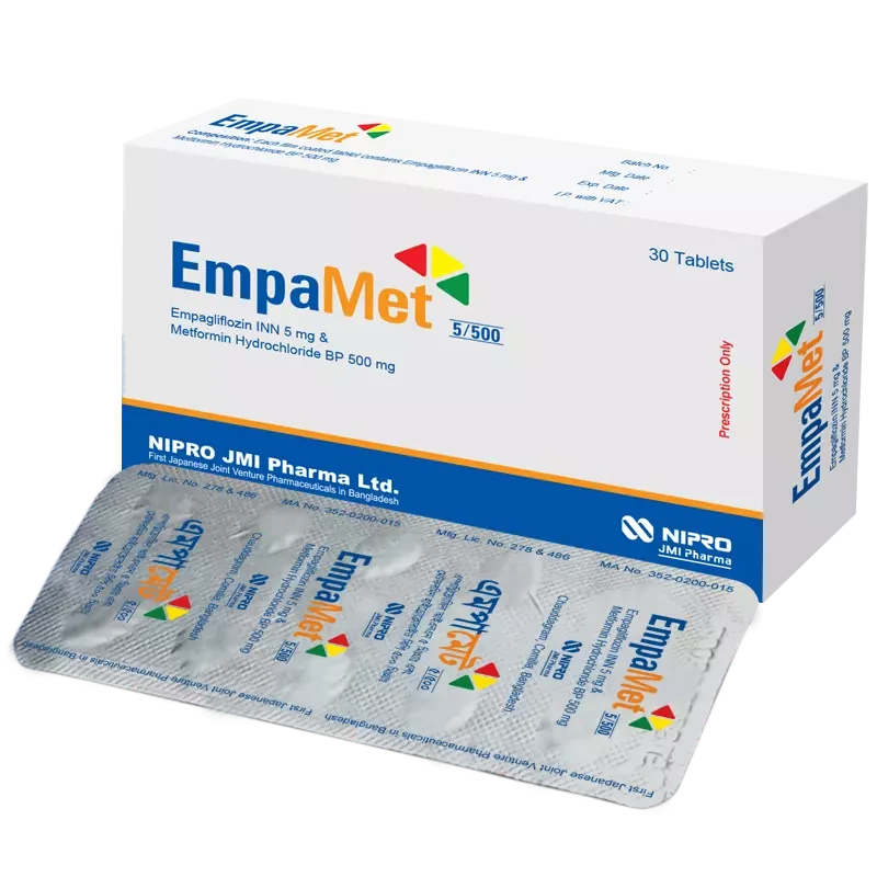 Empamet 5/500mg tab - https://demo.bangladeshiit.com